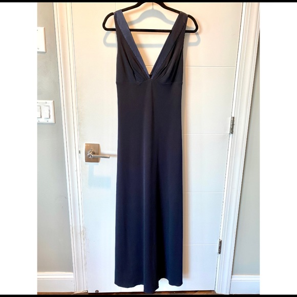 NWT LAUNDRY BY DESIGN Navy Formal Gown - Picture 3 of 8